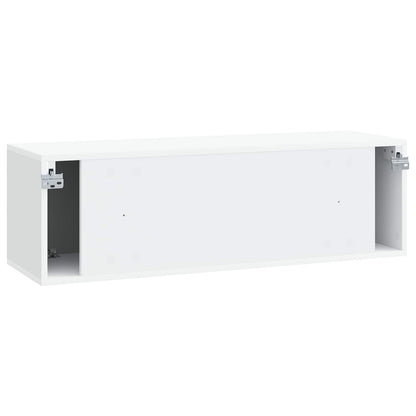 vidaXL Wall-Mounted TV Cabinet White 98 x 31 x 30 cm Engineered Wood