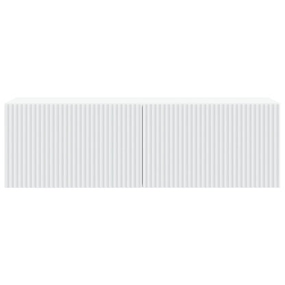 vidaXL Wall-Mounted TV Cabinet White 98 x 31 x 30 cm Engineered Wood