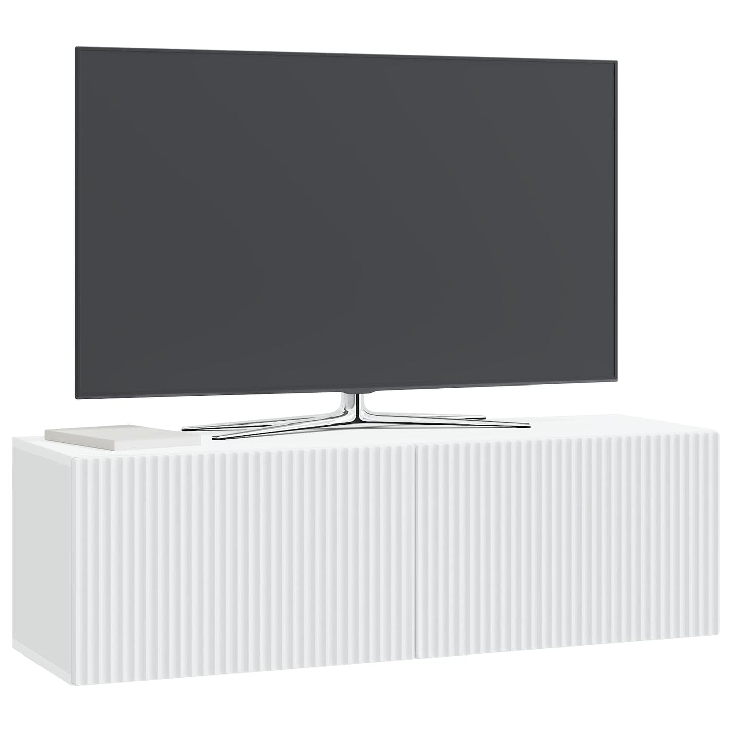 vidaXL Wall-Mounted TV Cabinet White 98 x 31 x 30 cm Engineered Wood
