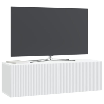vidaXL Wall-Mounted TV Cabinet White 98 x 31 x 30 cm Engineered Wood