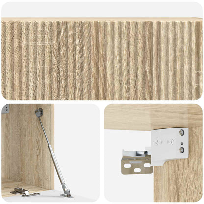 vidaXL Wall-Mounted TV Cabinet Wall-mounted Sonoma Oak 98 x 31 x 30 cm