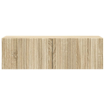 vidaXL Wall-Mounted TV Cabinet Wall-mounted Sonoma Oak 98 x 31 x 30 cm