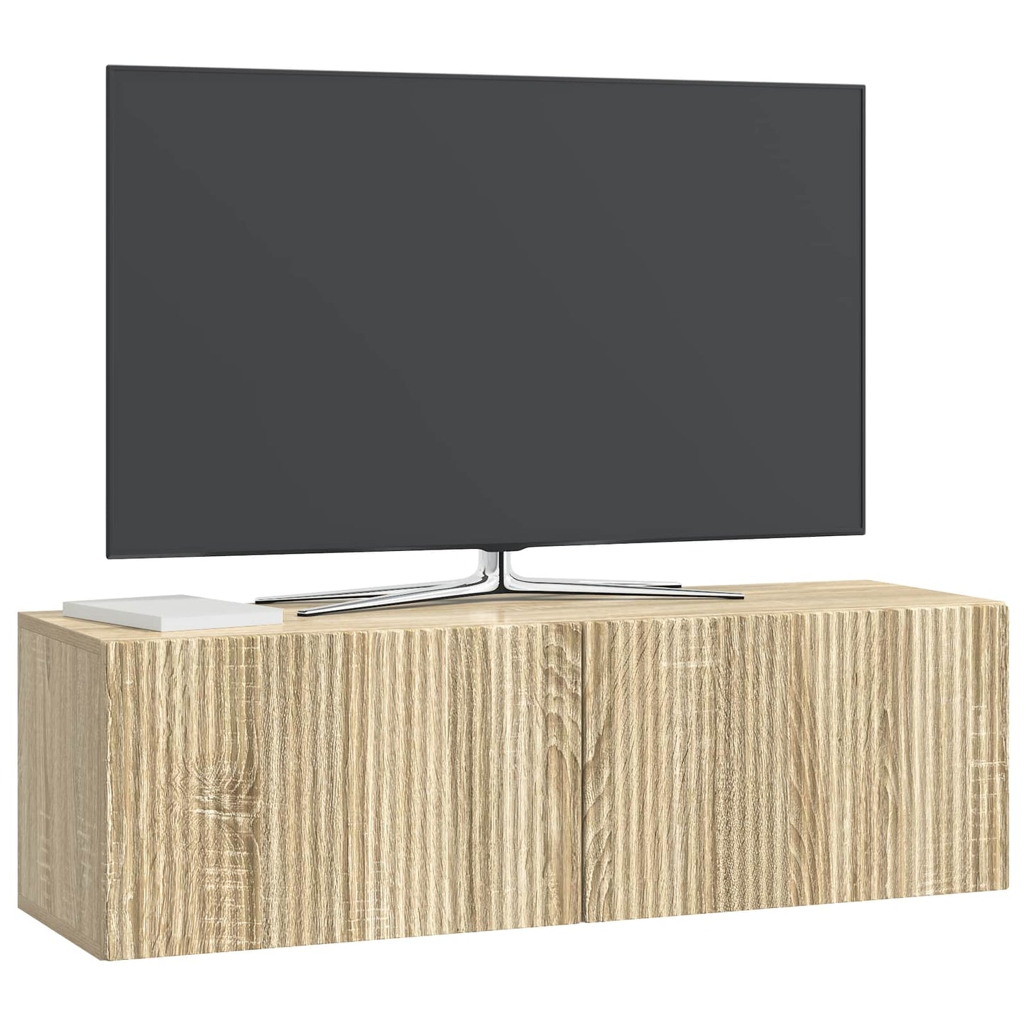 vidaXL Wall-Mounted TV Cabinet Wall-mounted Sonoma Oak 98 x 31 x 30 cm