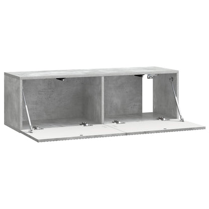 vidaXL Wall-Mounted TV Cabinet Concrete Grey 98 x 31 x 30 cm