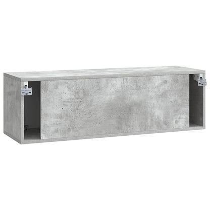 vidaXL Wall-Mounted TV Cabinet Concrete Grey 98 x 31 x 30 cm