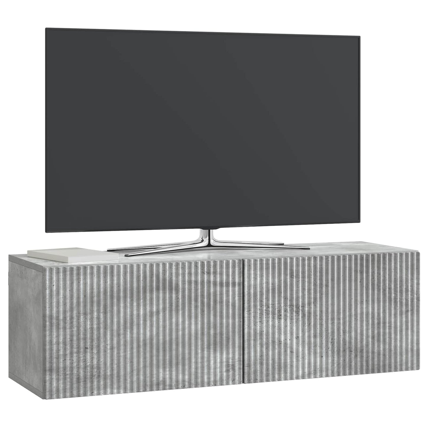 vidaXL Wall-Mounted TV Cabinet Concrete Grey 98 x 31 x 30 cm