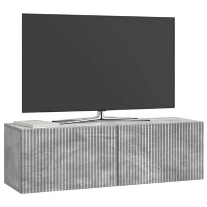 vidaXL Wall-Mounted TV Cabinet Concrete Grey 98 x 31 x 30 cm