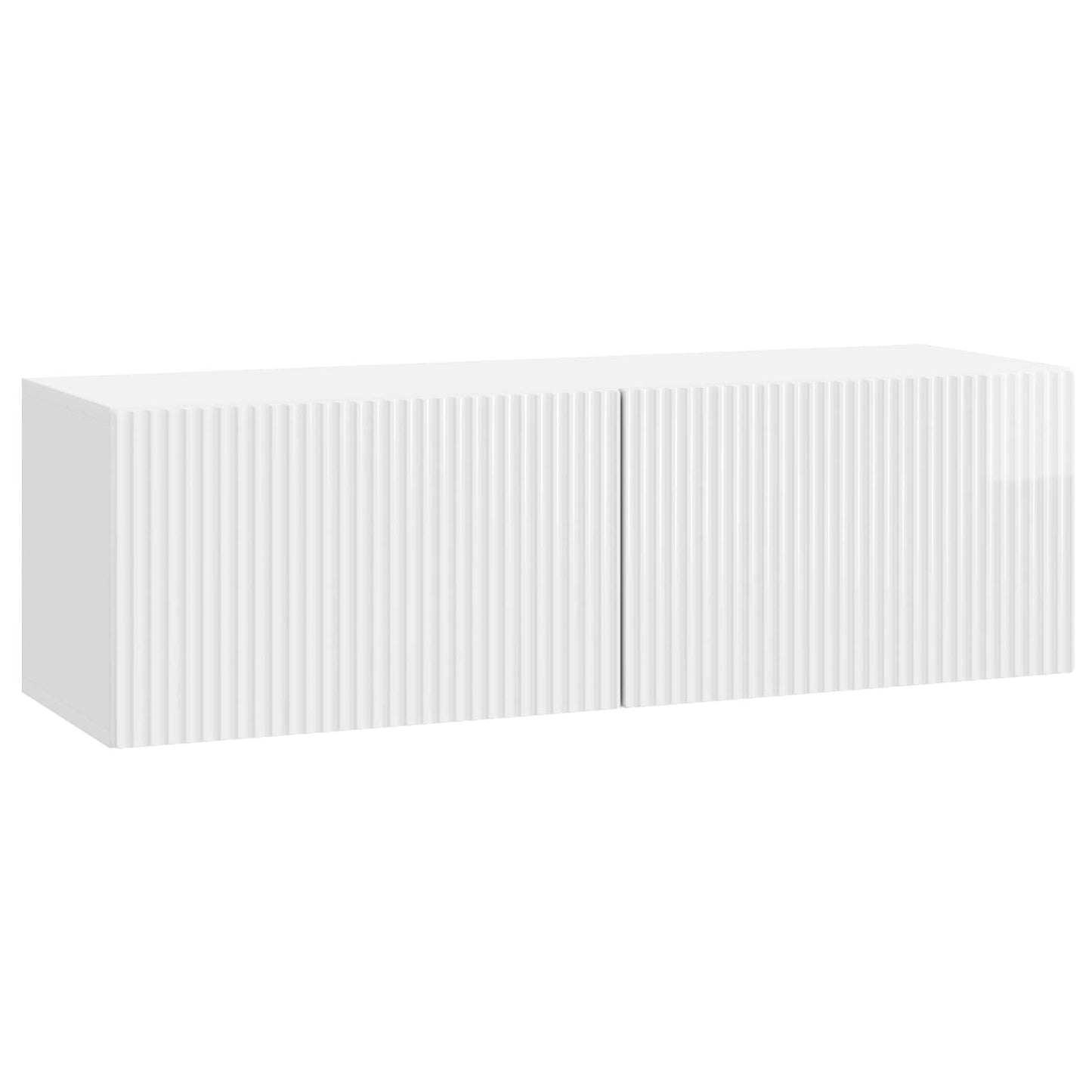 vidaXL Wall-Mounted TV Cabinet High Gloss White 98 x 31 x 30 cm