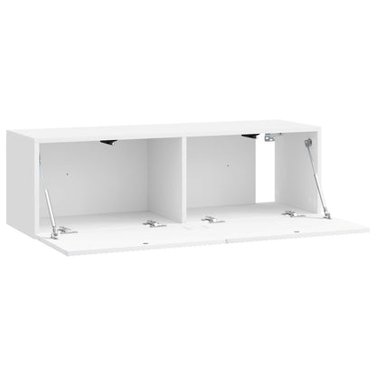 vidaXL Wall-Mounted TV Cabinet High Gloss White 98 x 31 x 30 cm