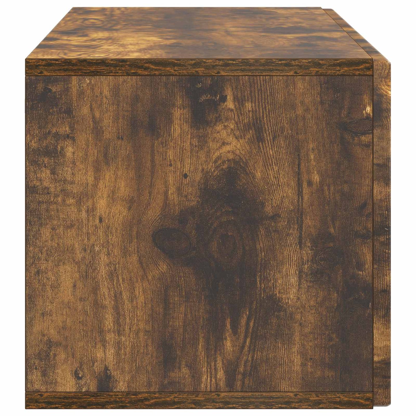 vidaXL Wall-Mounted TV Cabinet Wall-mounted Smoked Oak 98 x 31 x 30 cm