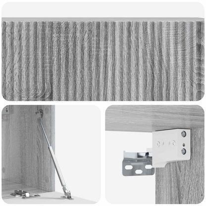 vidaXL Wall-Mounted TV Cabinet 98 x 31 x 30 cm Grey Sonoma