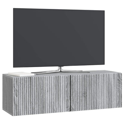 vidaXL Wall-Mounted TV Cabinet 98 x 31 x 30 cm Grey Sonoma