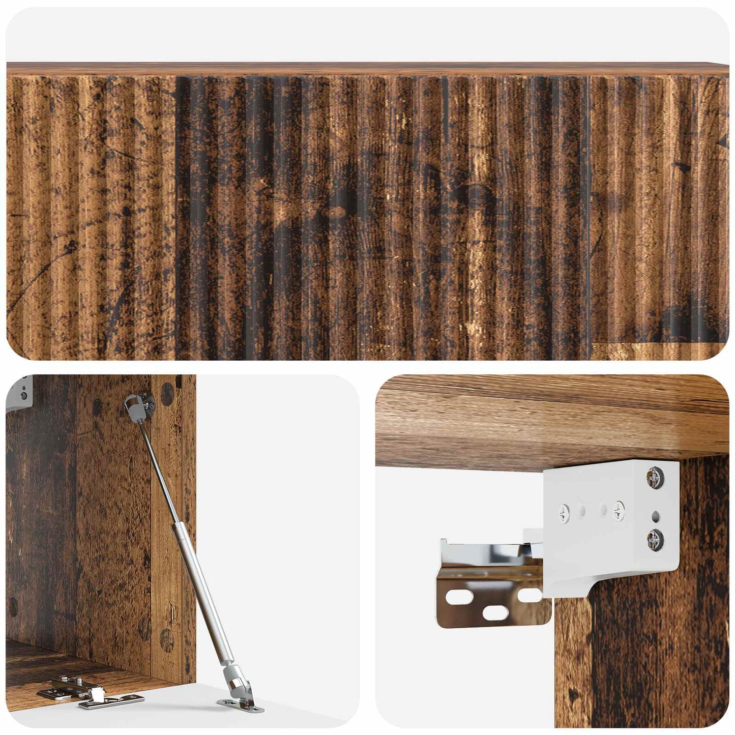 vidaXL Wall-Mounted TV Cabinet Wall-mounted Old Wood 98 x 31 x 30 cm