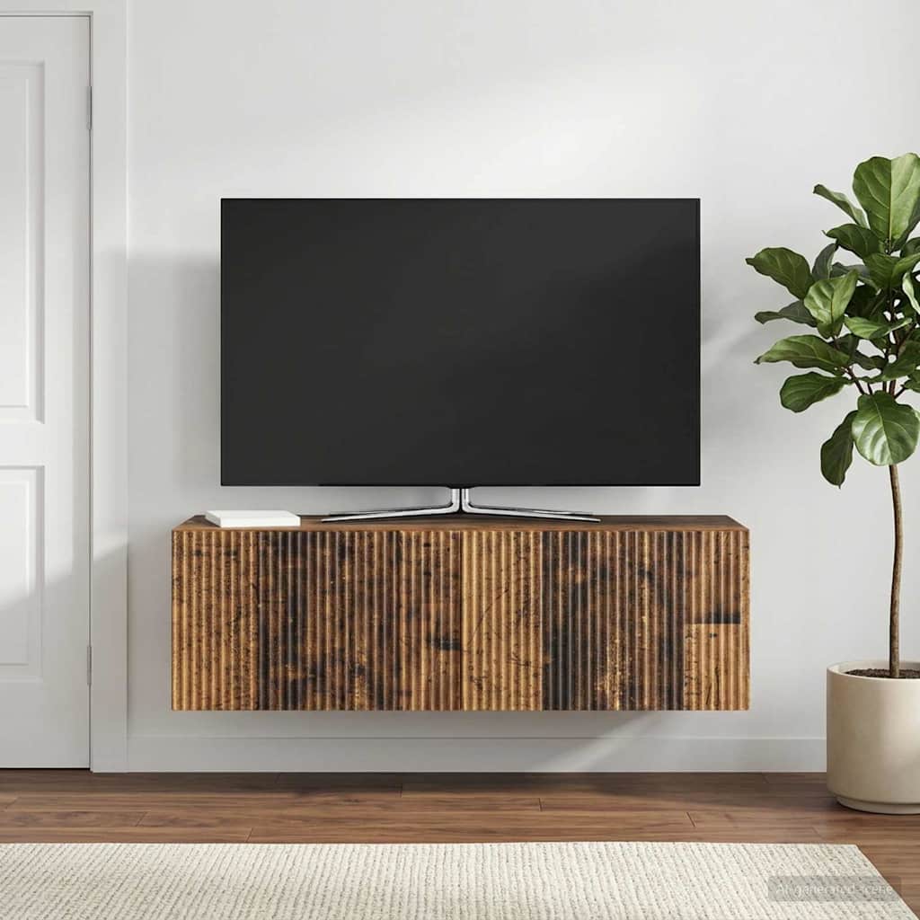 vidaXL Wall-Mounted TV Cabinet Wall-mounted Old Wood 98 x 31 x 30 cm