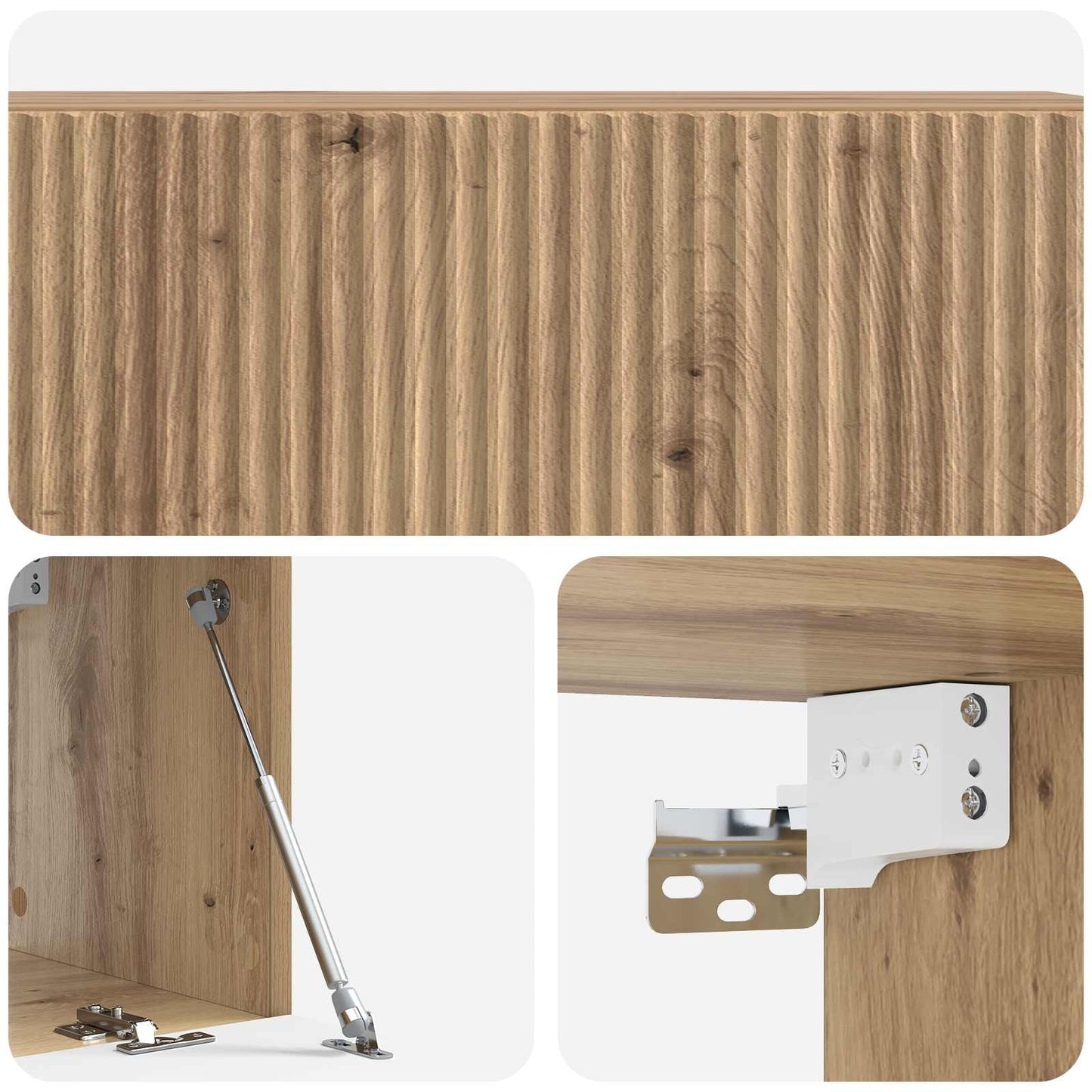 vidaXL Wall-Mounted TV Cabinet 98 x 31 x 30 cm Artisan Oak