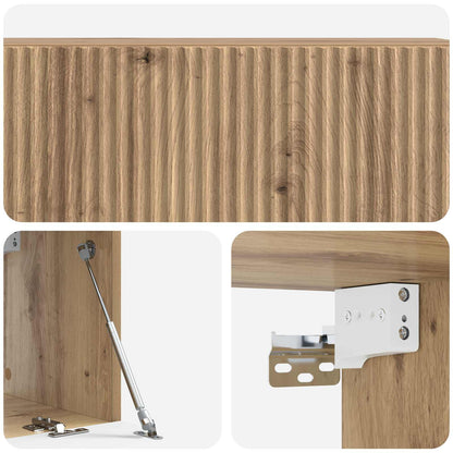 vidaXL Wall-Mounted TV Cabinet 98 x 31 x 30 cm Artisan Oak