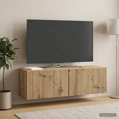 vidaXL Wall-Mounted TV Cabinet 98 x 31 x 30 cm Artisan Oak