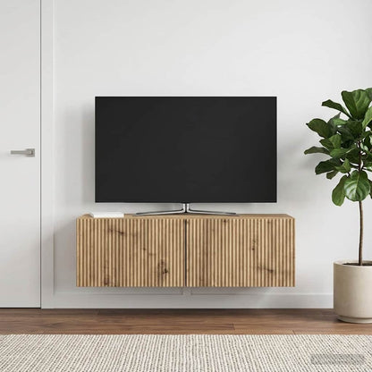 vidaXL Wall-Mounted TV Cabinet 98 x 31 x 30 cm Artisan Oak