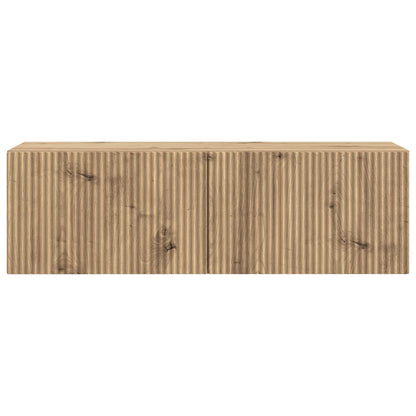 vidaXL Wall-Mounted TV Cabinet 98 x 31 x 30 cm Artisan Oak