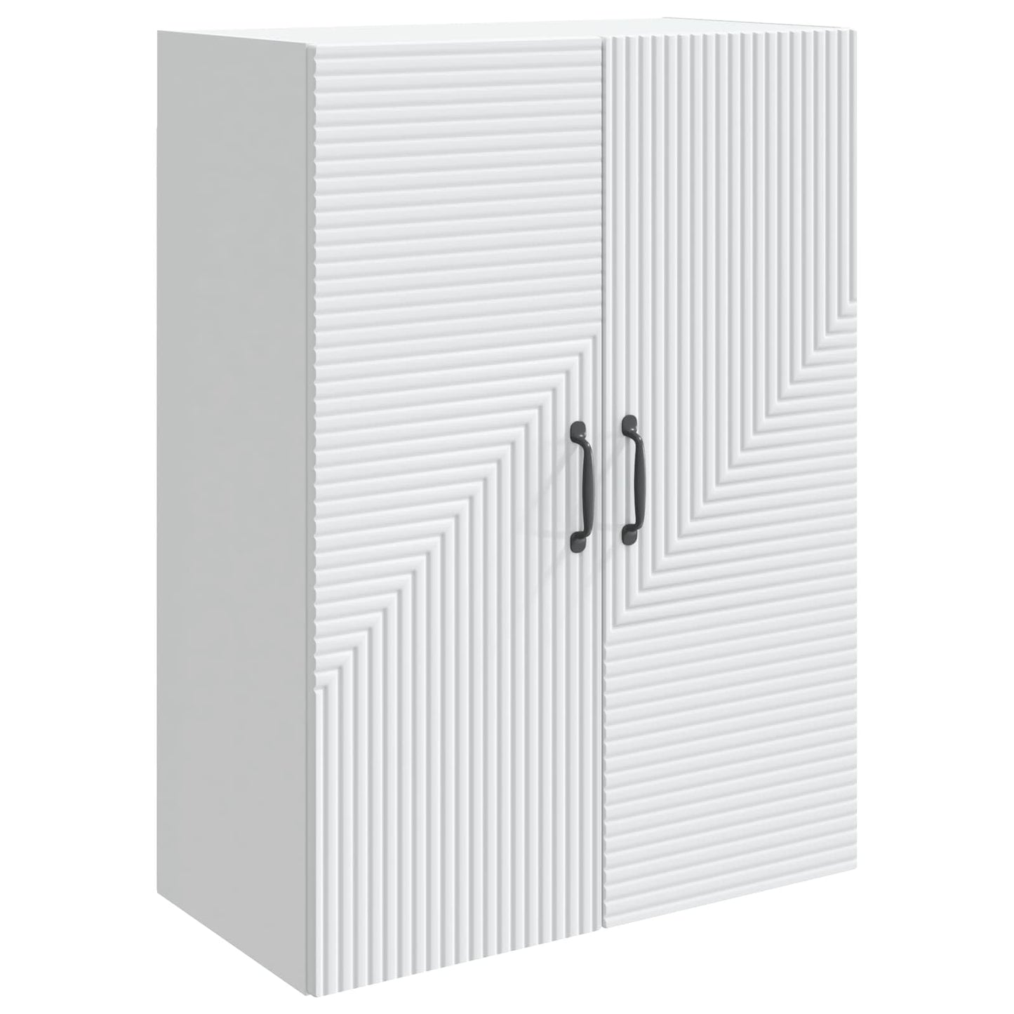 vidaXL Wall-Mounted Cabinet White 66 x 34.5 x 90 cm Engineered Wood
