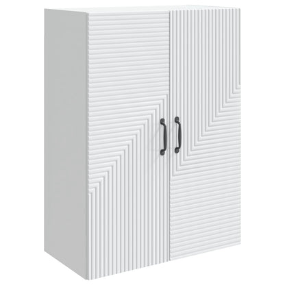 vidaXL Wall-Mounted Cabinet White 66 x 34.5 x 90 cm Engineered Wood