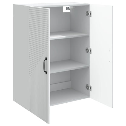 vidaXL Wall-Mounted Cabinet White 66 x 34.5 x 90 cm Engineered Wood