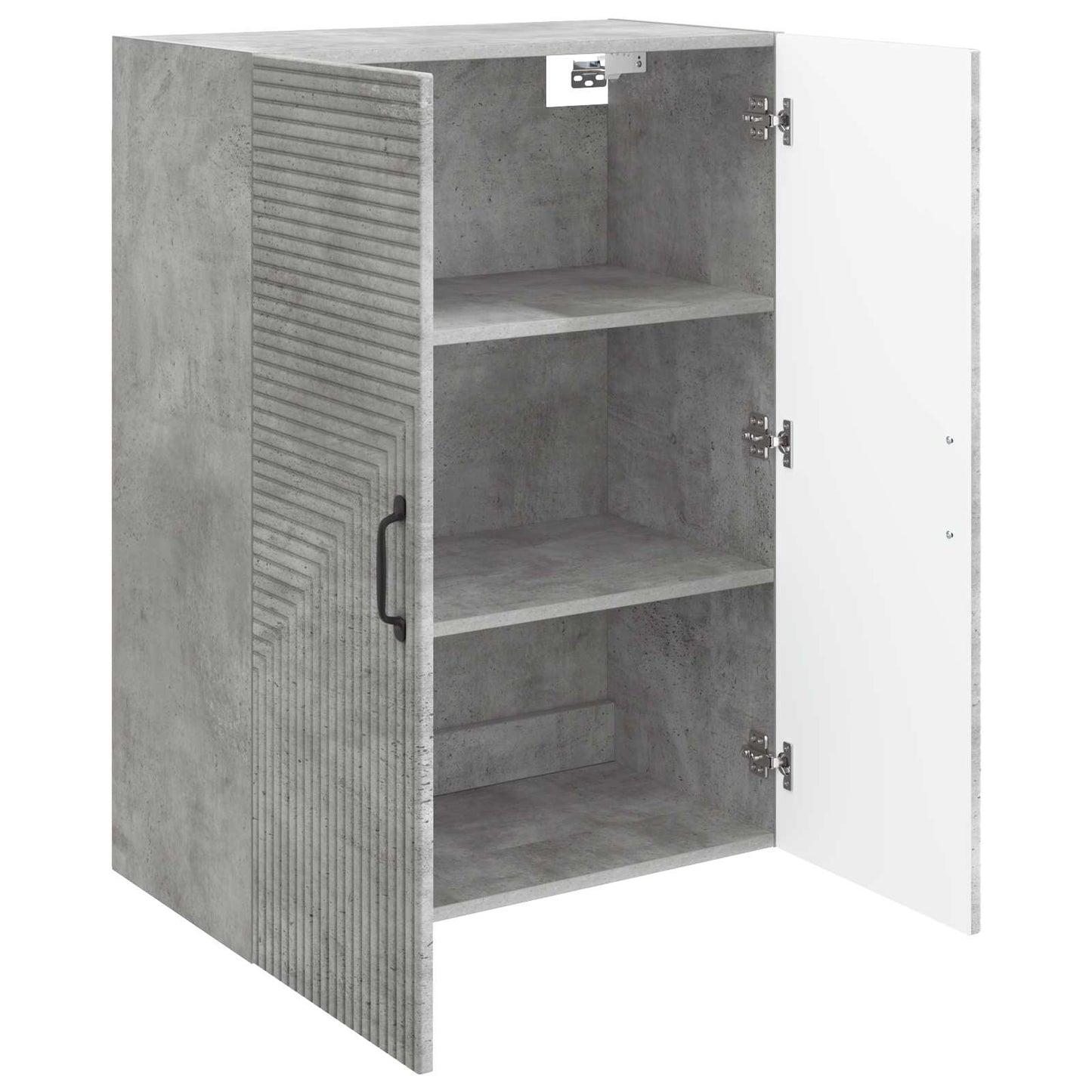 vidaXL Wall-Mounted Cabinet Concrete Grey 66 x 34.5 x 90 cm