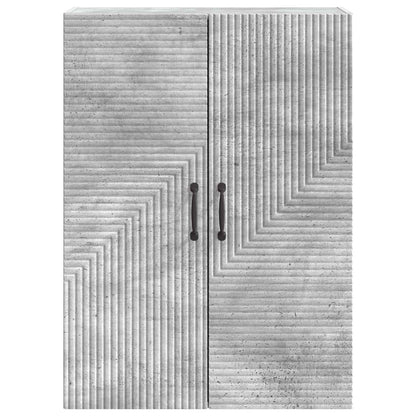 vidaXL Wall-Mounted Cabinet Concrete Grey 66 x 34.5 x 90 cm