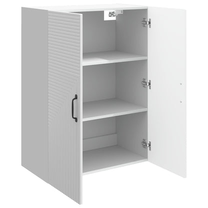 vidaXL Wall-Mounted Cabinet High Gloss White 66 x 34.5 x 90 cm