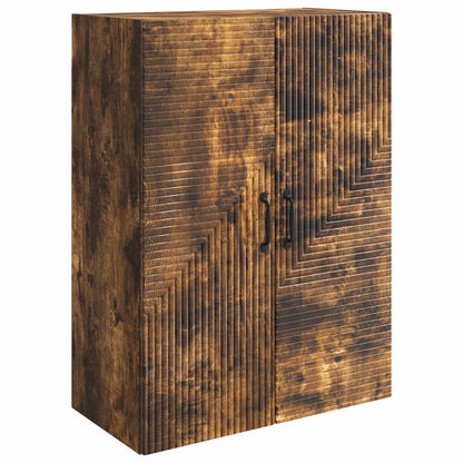 vidaXL Wall-Mounted Cabinet Smoked Oak 66 x 34.5 x 90 cm