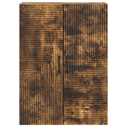 vidaXL Wall-Mounted Cabinet Smoked Oak 66 x 34.5 x 90 cm