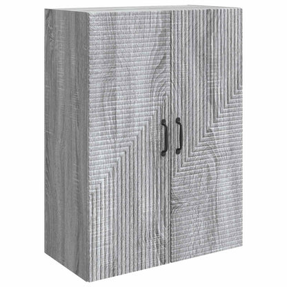 vidaXL Wall-Mounted Cabinet Grey Sonoma 66 x 34.5 x 90 cm