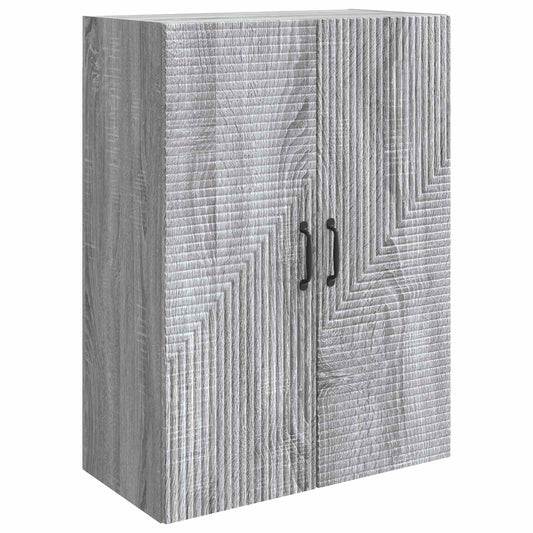 vidaXL Wall-Mounted Cabinet Grey Sonoma 66 x 34.5 x 90 cm