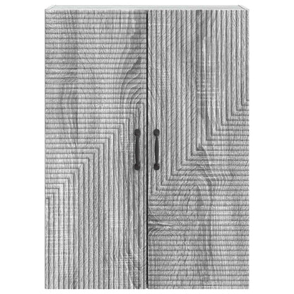 vidaXL Wall-Mounted Cabinet Grey Sonoma 66 x 34.5 x 90 cm