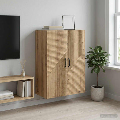 vidaXL Wall-Mounted Cabinet Artisan Oak 66 x 34.5 x 90 cm