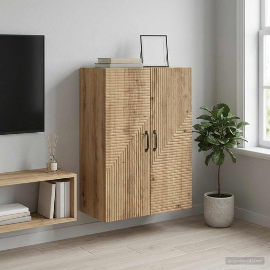 vidaXL Wall-Mounted Cabinet Artisan Oak 66 x 34.5 x 90 cm