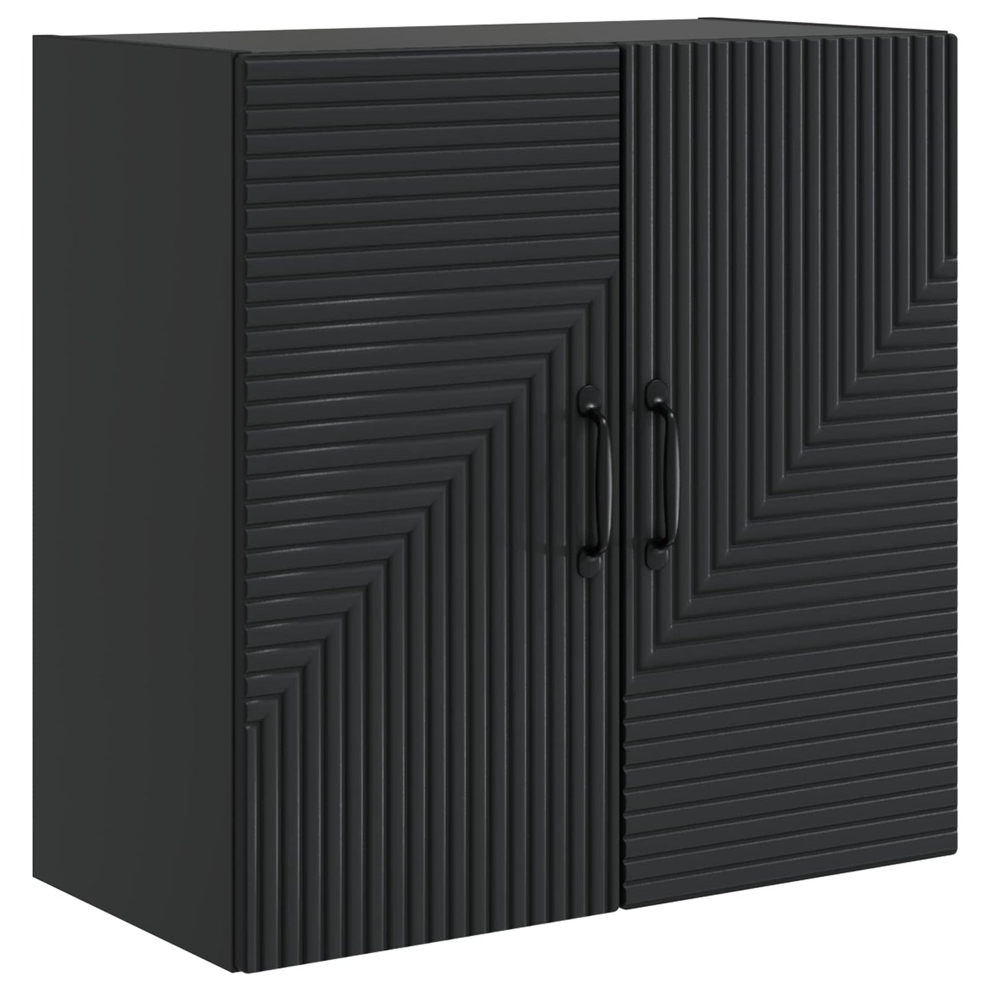 vidaXL Wall-Mounted Cabinet Black 59 x 31 x 60 cm Engineered Wood