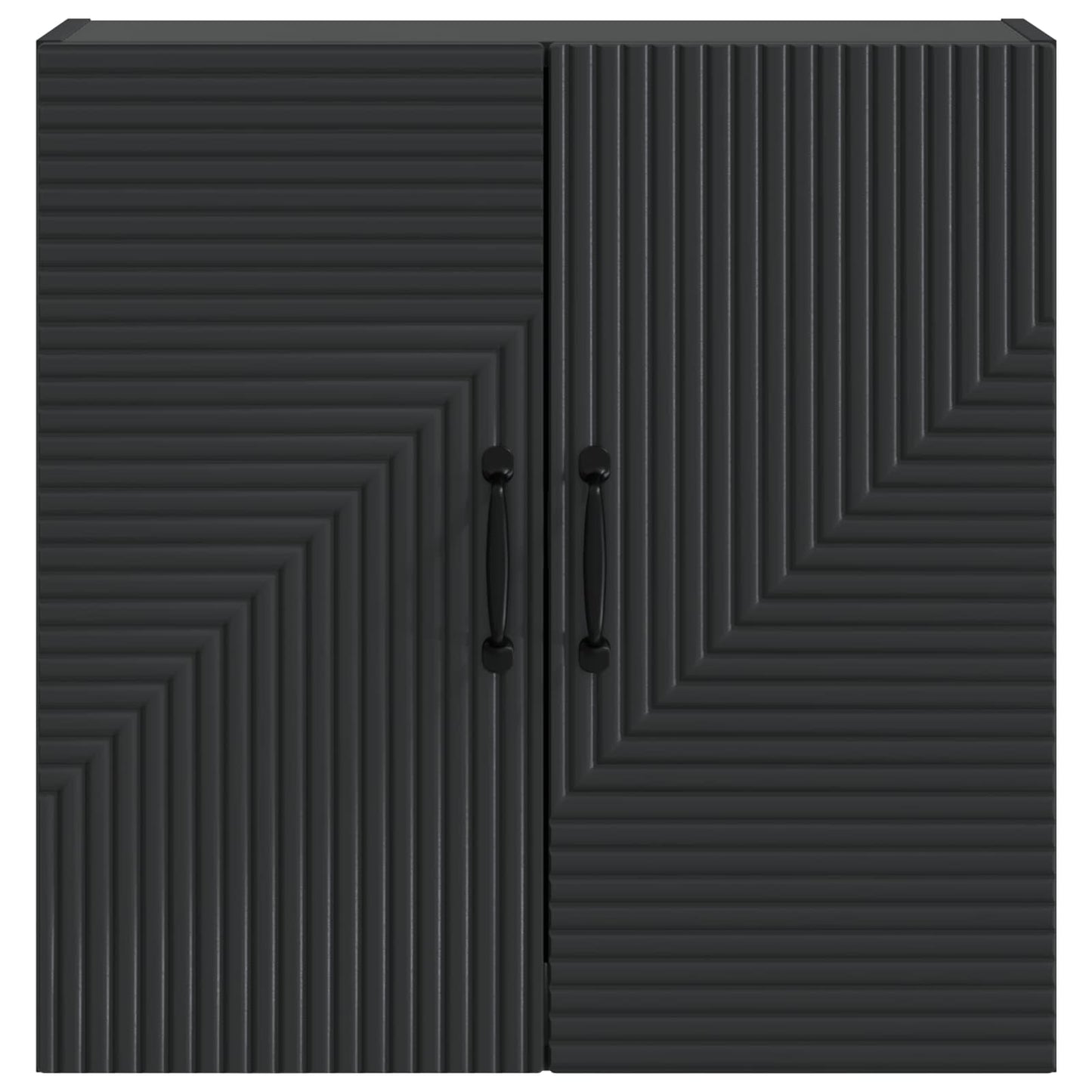 vidaXL Wall-Mounted Cabinet Black 59 x 31 x 60 cm Engineered Wood