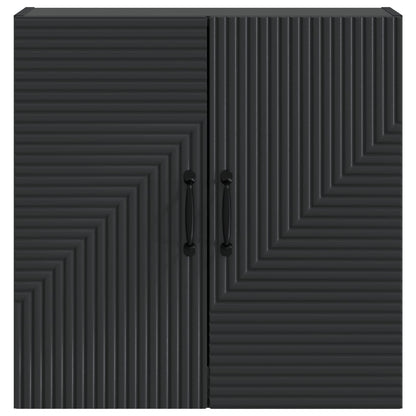 vidaXL Wall-Mounted Cabinet Black 59 x 31 x 60 cm Engineered Wood