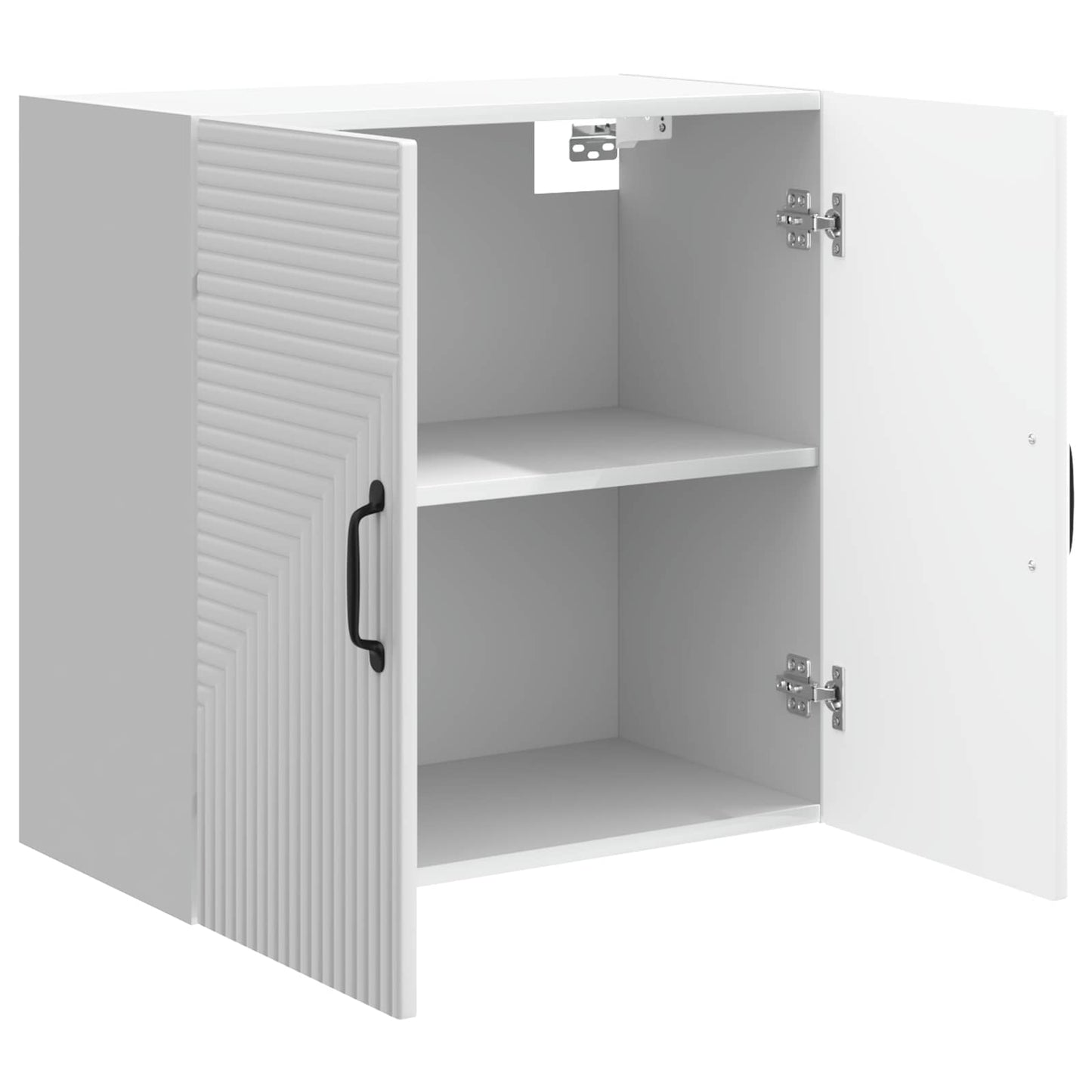 vidaXL Wall-Mounted Cabinet High Gloss White 59 x 31 x 60 cm