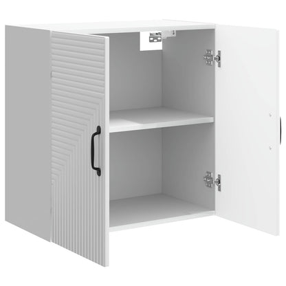 vidaXL Wall-Mounted Cabinet High Gloss White 59 x 31 x 60 cm