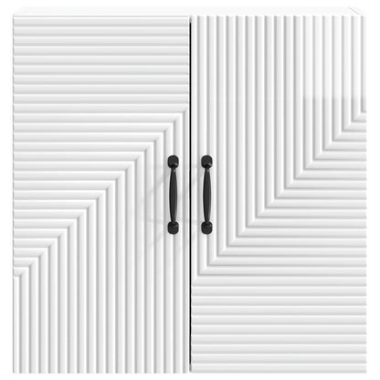 vidaXL Wall-Mounted Cabinet High Gloss White 59 x 31 x 60 cm