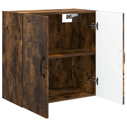 vidaXL Wall-Mounted Cabinet Smoked Oak 59 x 31 x 60 cm Engineered Wood