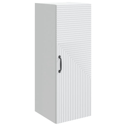 vidaXL Wall-Mounted Cabinet White 33 x 34.5 x 90 cm Engineered Wood