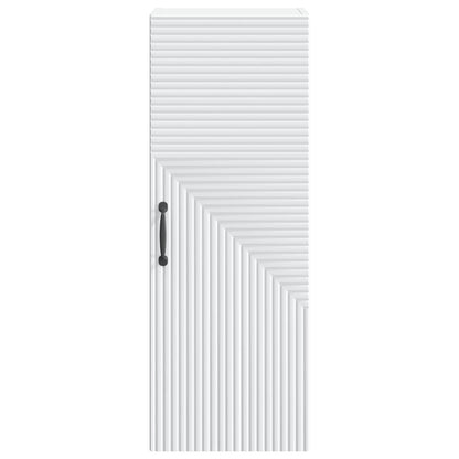 vidaXL Wall-Mounted Cabinet White 33 x 34.5 x 90 cm Engineered Wood