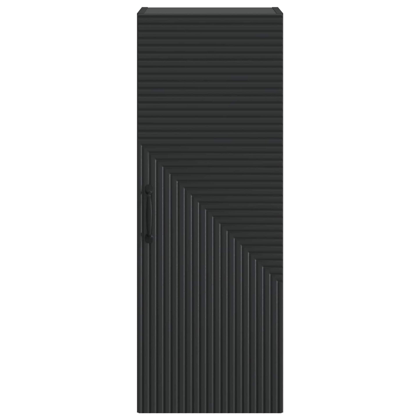 vidaXL Wall-Mounted Cabinet Black 33 x 34.5 x 90 cm Engineered Wood