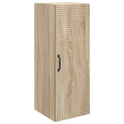vidaXL Wall-Mounted Cabinet Sonoma Oak 33 x 34.5 x 90 cm