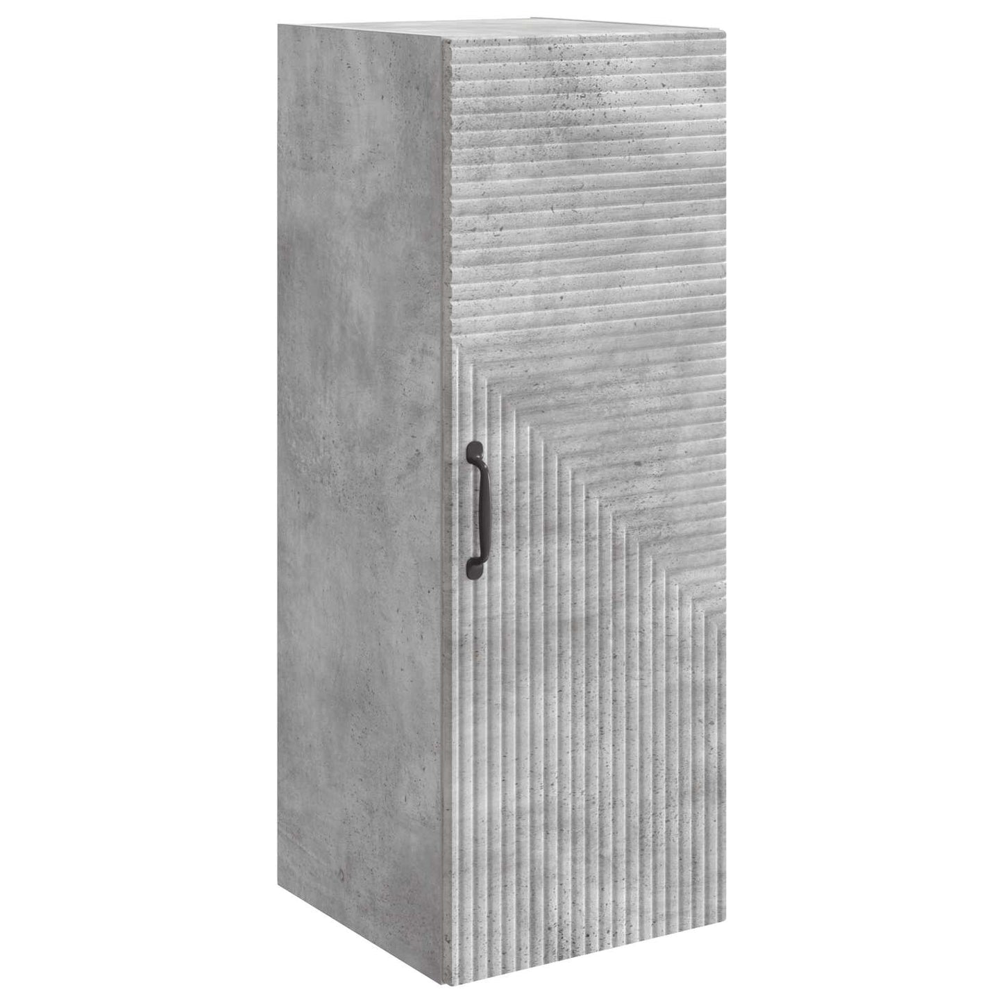 vidaXL Wall-Mounted Cabinet Concrete Grey 33 x 34.5 x 90 cm