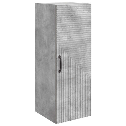 vidaXL Wall-Mounted Cabinet Concrete Grey 33 x 34.5 x 90 cm
