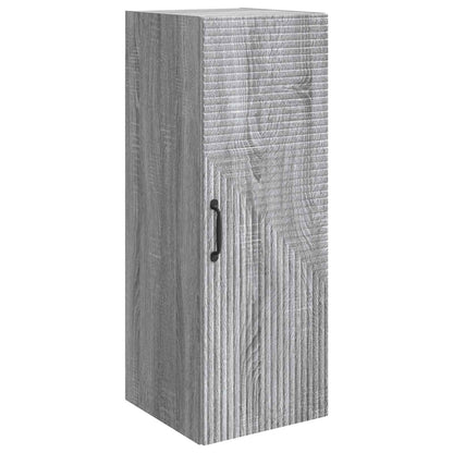 vidaXL Wall-Mounted Cabinet Grey Sonoma 33 x 34.5 x 90 cm